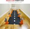 4E's Novelty Race Car Birthday Party Supplies - 38 Pc Set with Race Track Runner, 12 Traffic Cones, 24 Race Flags, Tape